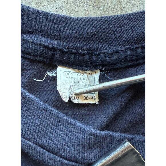 Vintage 1970s Elvis Presley Black Tee Size Mens XS Rock and Roll - Picture 3 of 7